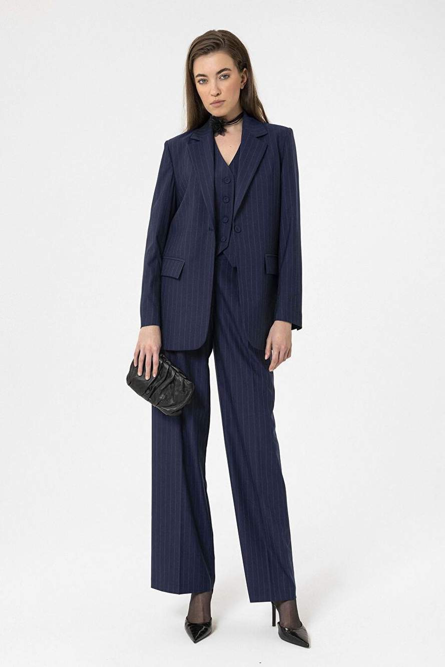 Antioch Navy Kadn Single Dugme Jizz Blazer Jacket — Product image 4 of 8