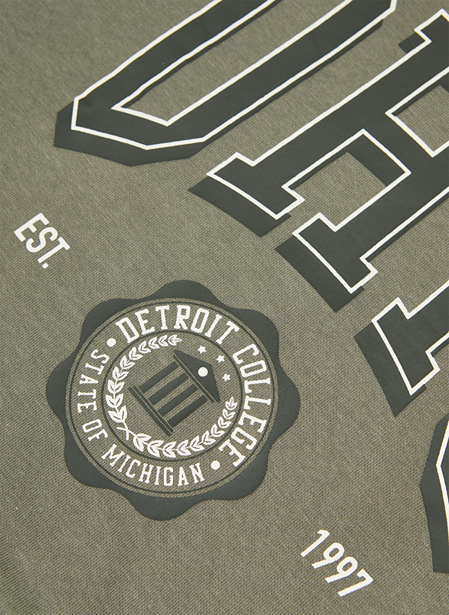 JJXX Crew Neck Printed Dark Green Women's Sweatshirt JXOHIO RLX LS CREW SWT — Product image 3 of 8