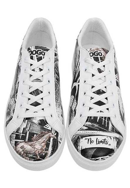 Men's Vegan Leather White Casual Sneakers - No Limits Design