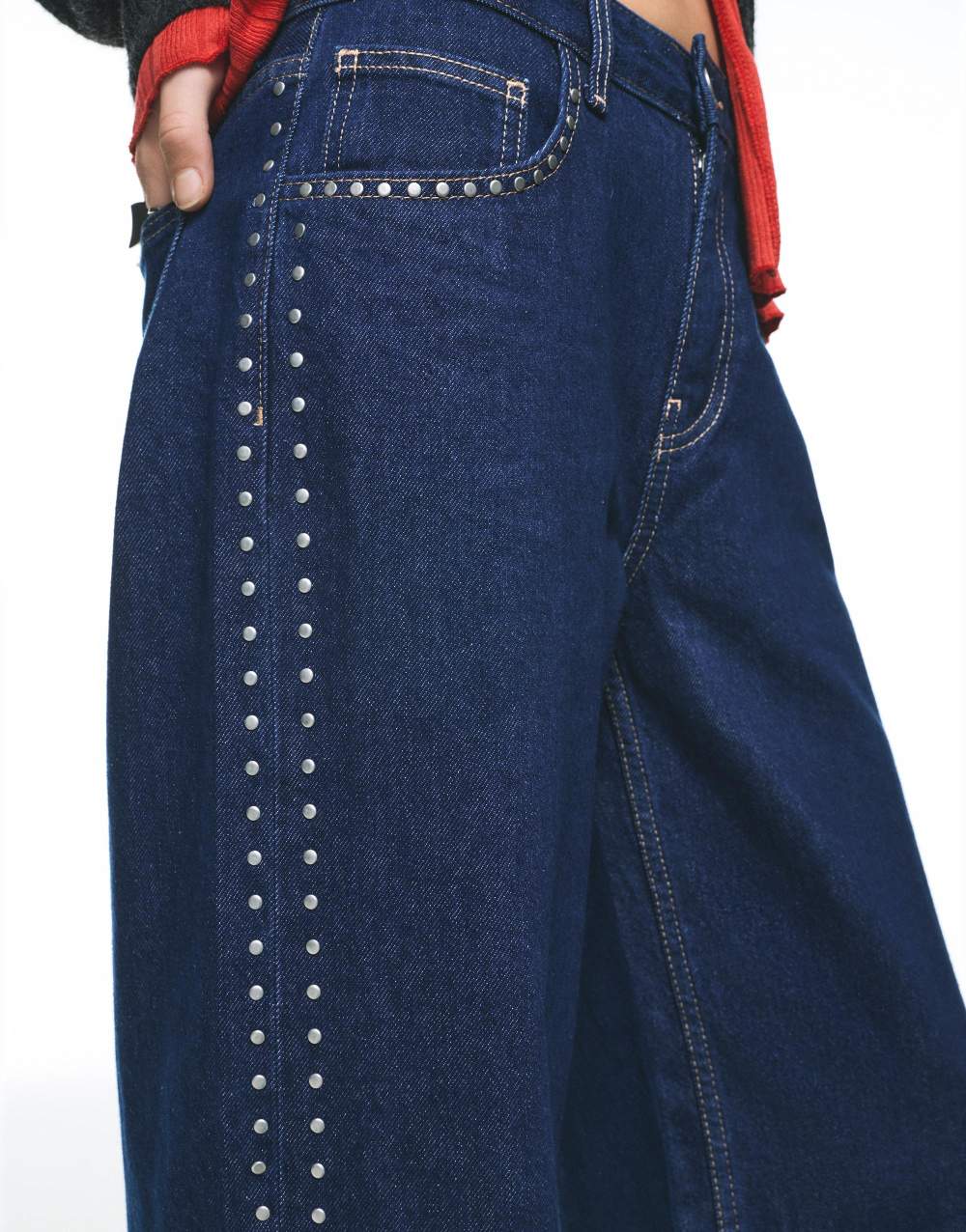 Wide-leg stud jeans — Product image 25 of 60