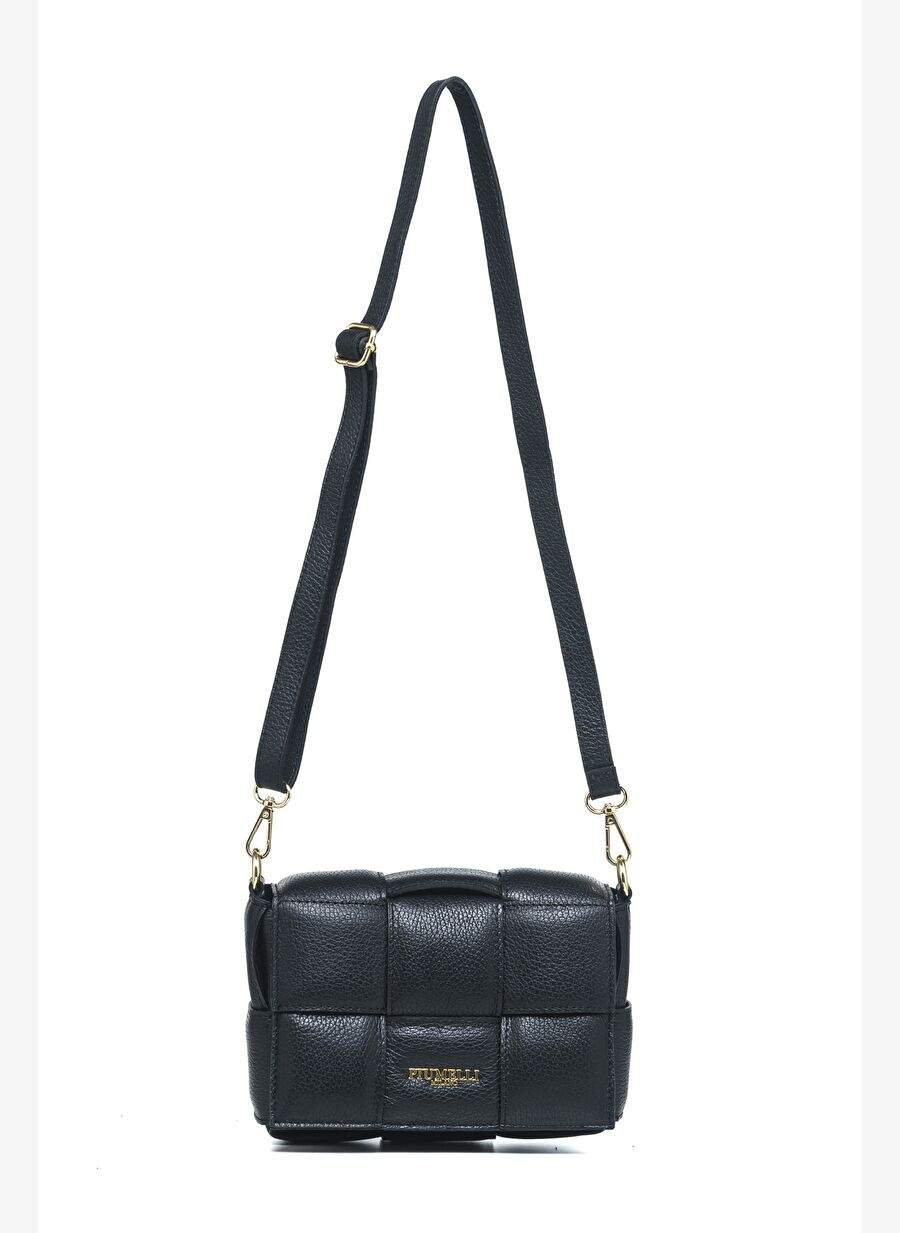 Women's Cross Bag SOLEIL M Piumelli Milano Bag D28 Black — صورة المنتج 4 من 8