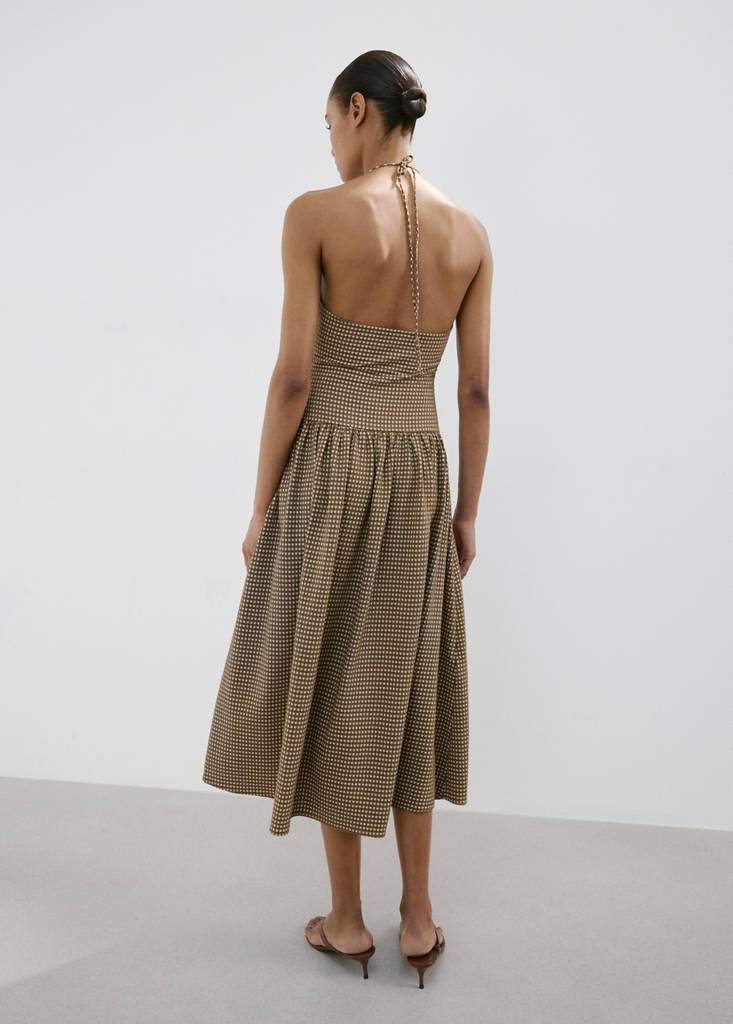 Midi dress with ruched check detail — Product image 8 of 8