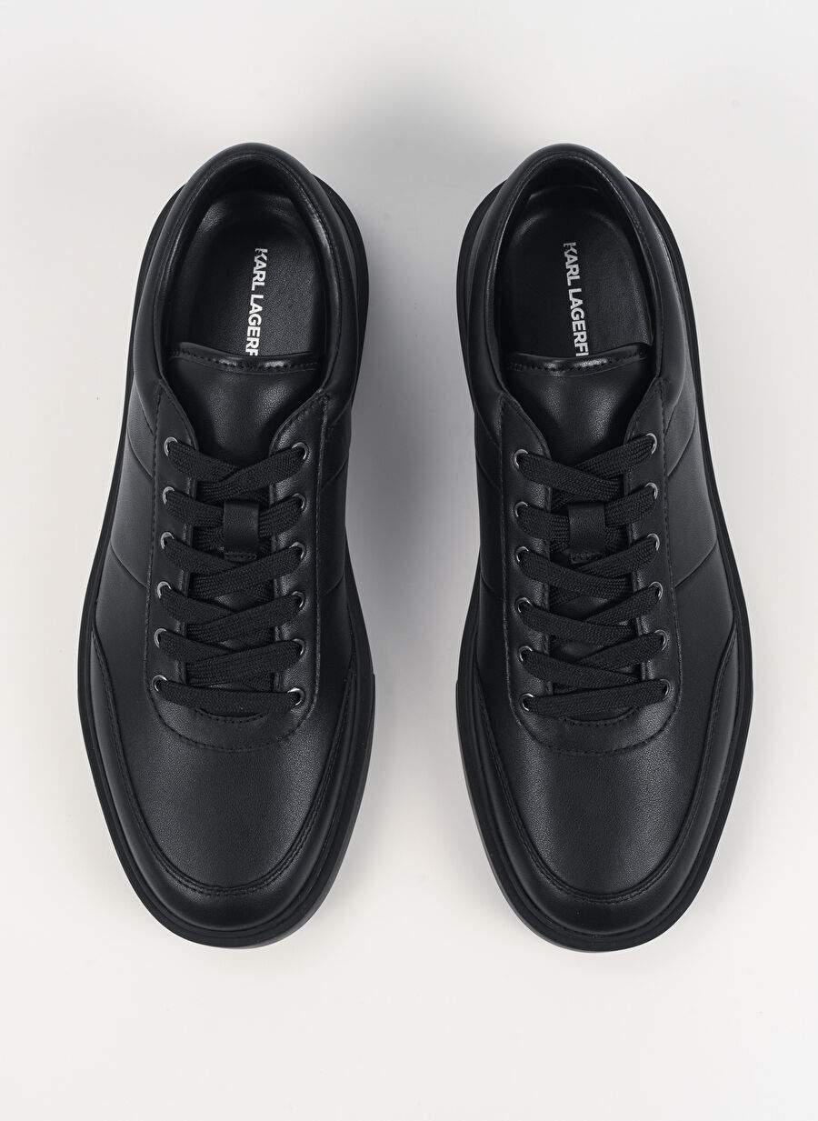 Karl Lagerfeld Siyah Erkek Deri Sneaker Flint Ii U Front Lo Lace — Product image 3 of 5
