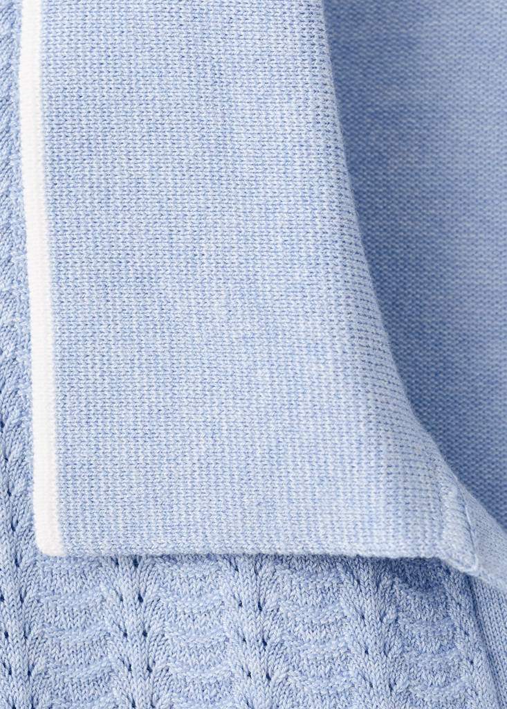 Structured fine-knit polo shirt — Product image 16 of 17