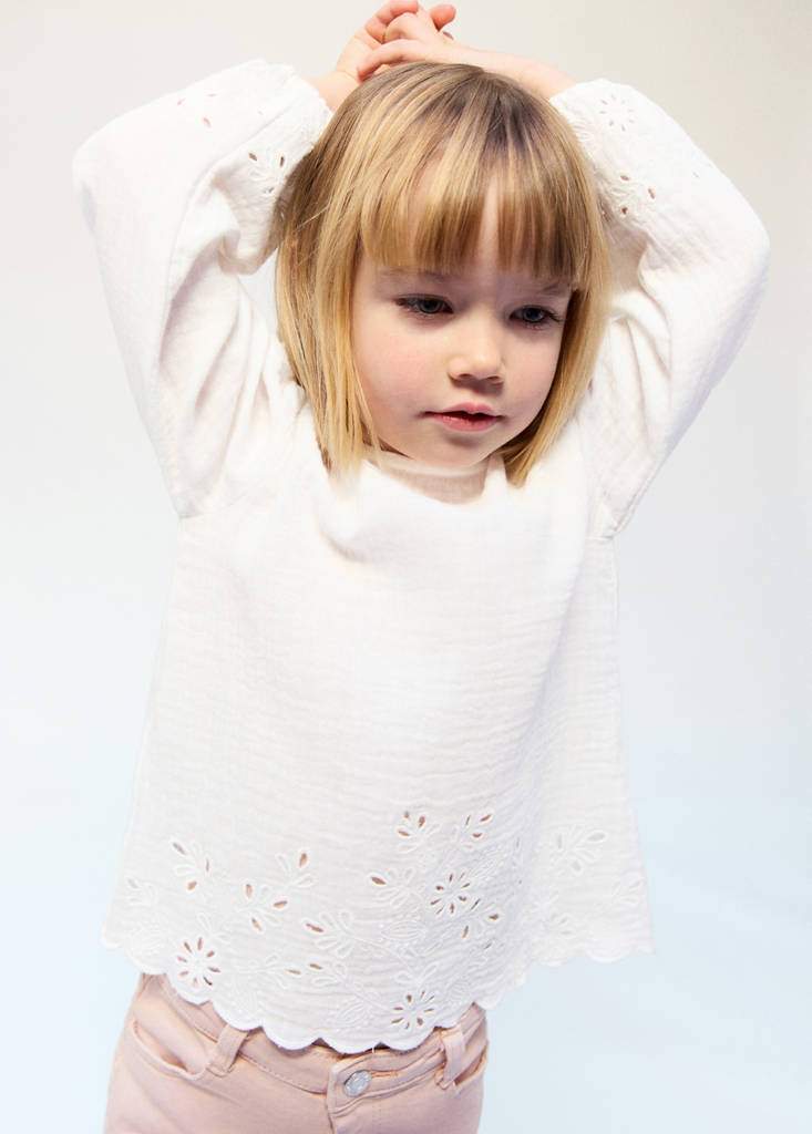 Cotton blouse with openwork details — Product image 4 of 5