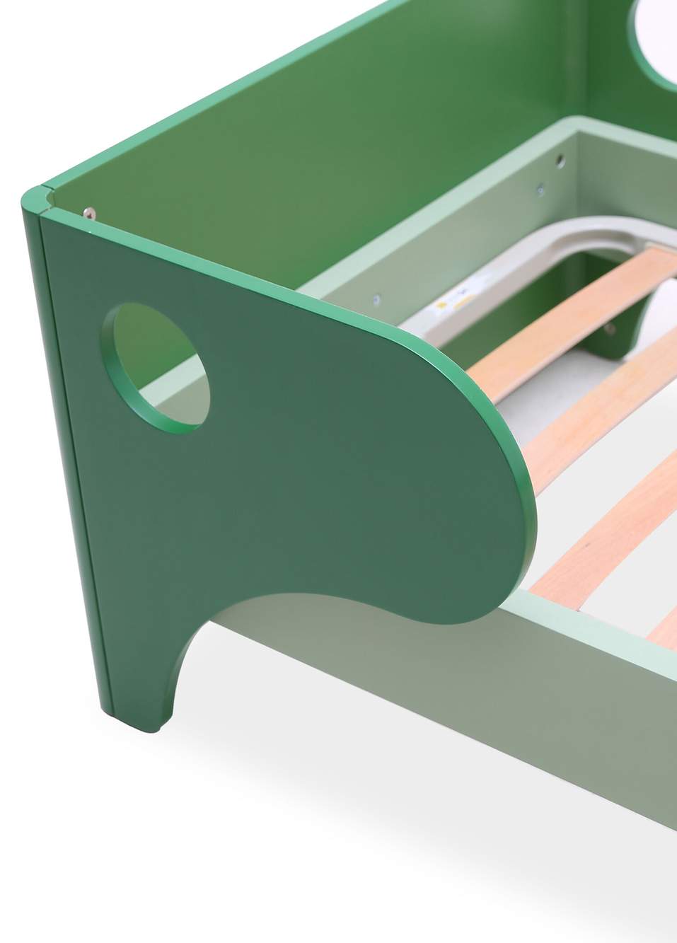 Pavri Bed Masif Koyu Yeşil Çocuk Yatak 90x190 cm — صورة المنتج 4 من 4