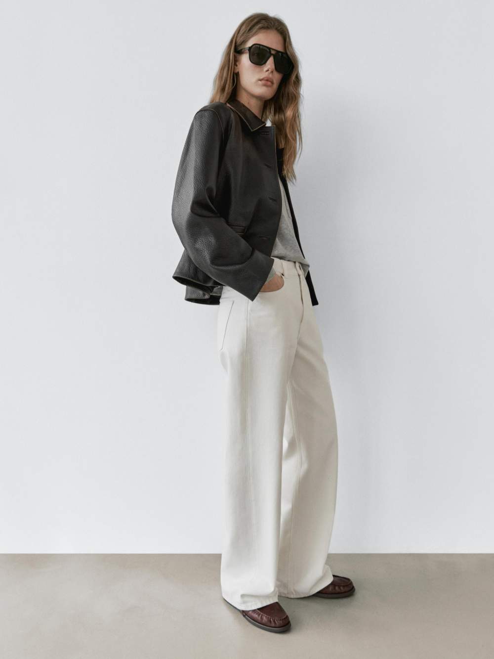 Short nappa leather jacket — Product image 13 of 19