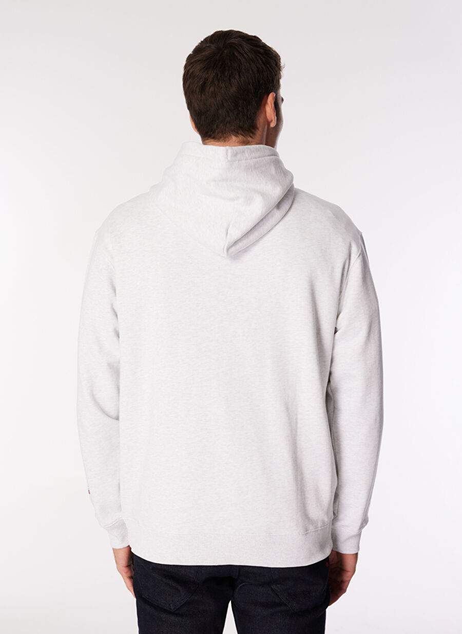 Quiksilver Beyaz Erkek Kapüşon Regular Fit Sweatshirt AQYFT03407GRIFFIN HOODIE — صورة المنتج 5 من 7