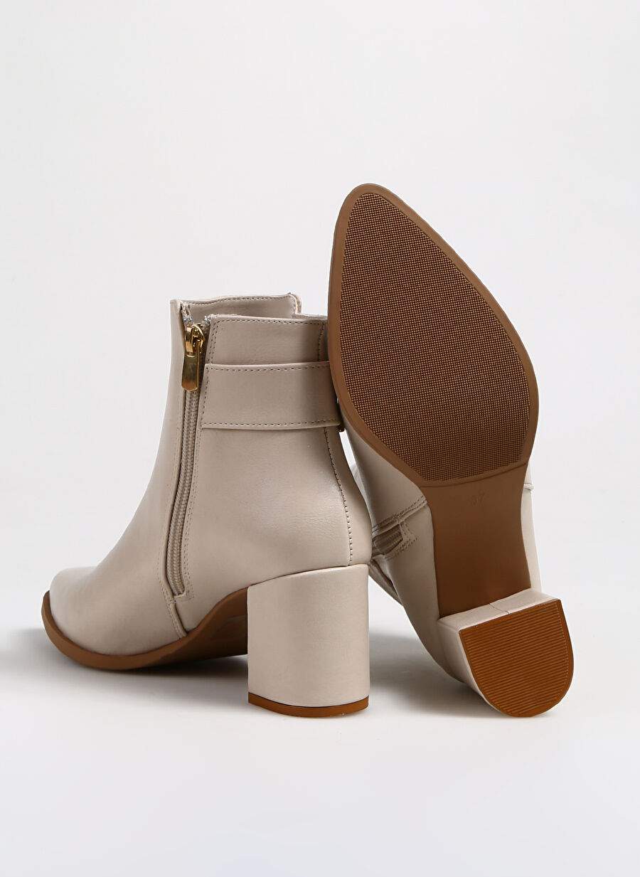 F By Factory Beige Female Heeled Boat HAYLE — Product image 4 of 5