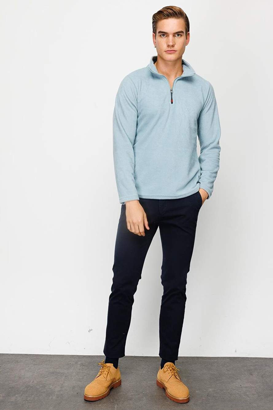 Men's Blue Standard Yarim Zipper Polar — Product image 6 of 6