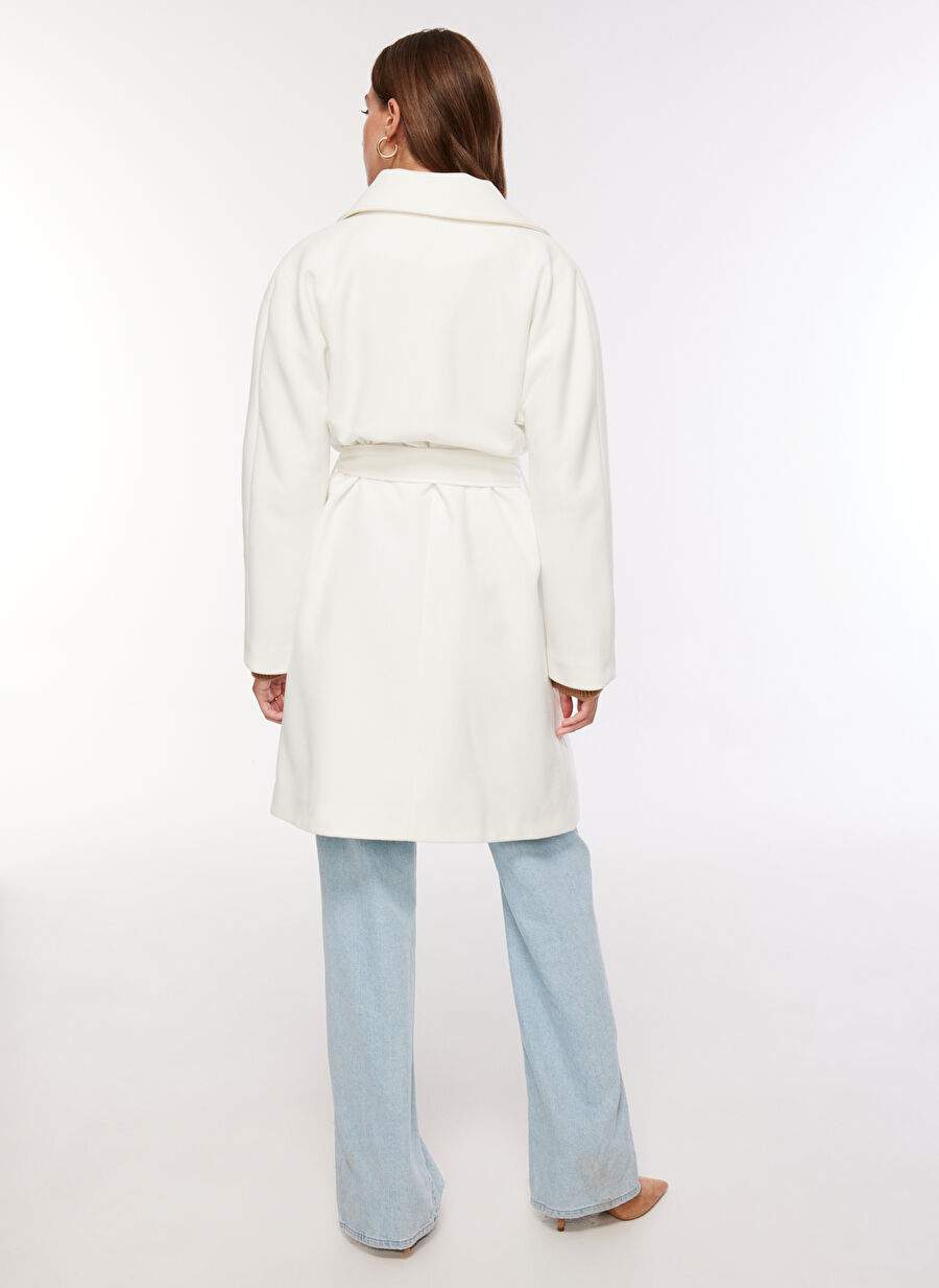 Fabrika Comfort Ekru Kadın Basic Manto FC3WL-KBN8 — Product image 5 of 5