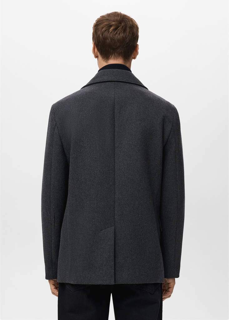 Short double-breasted wool coat — Product image 20 of 20
