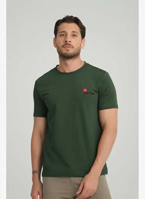 Yesil Ksa Kollu Erkek Binici T Shirt