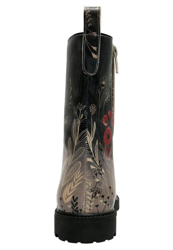 Women Vegan Leather Multicolor Zipper Long Boots - Free Spirit Design — Product image 6 of 7