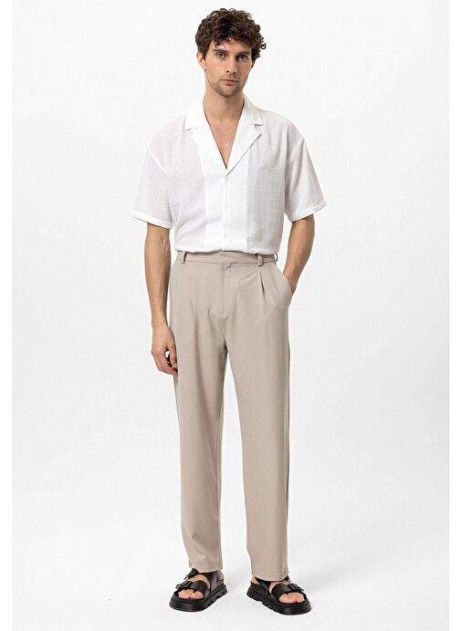 Antioch Stone High Waist Baggy Men's Trousers — Product image 15 of 35