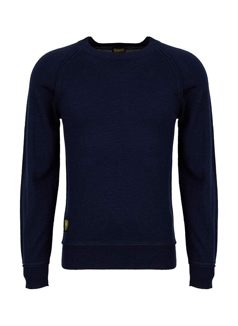 Blauer Lacivert Erkek Standart Kazak 25WBLUM01283-888 COURT — صورة المنتج 7 من 7