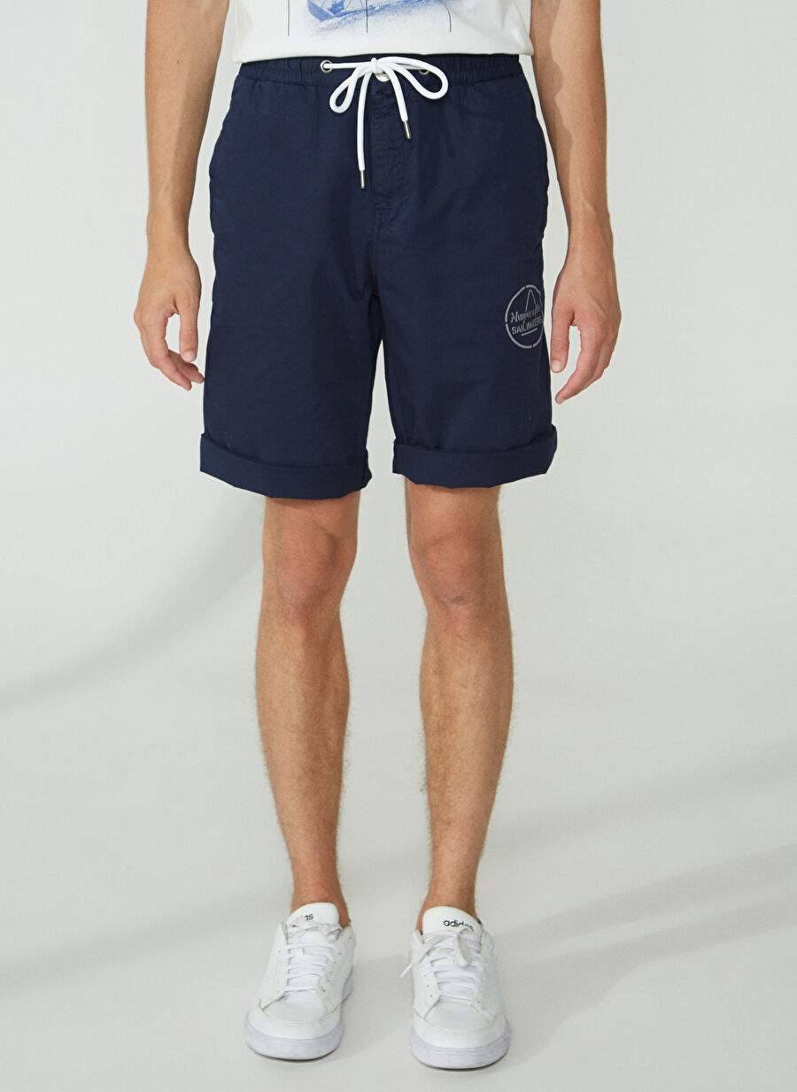 Murphy&Nye Lacivert Erkek Bağlamalı Bel Şort DAYSHAPE SHORT — صورة المنتج 3 من 6