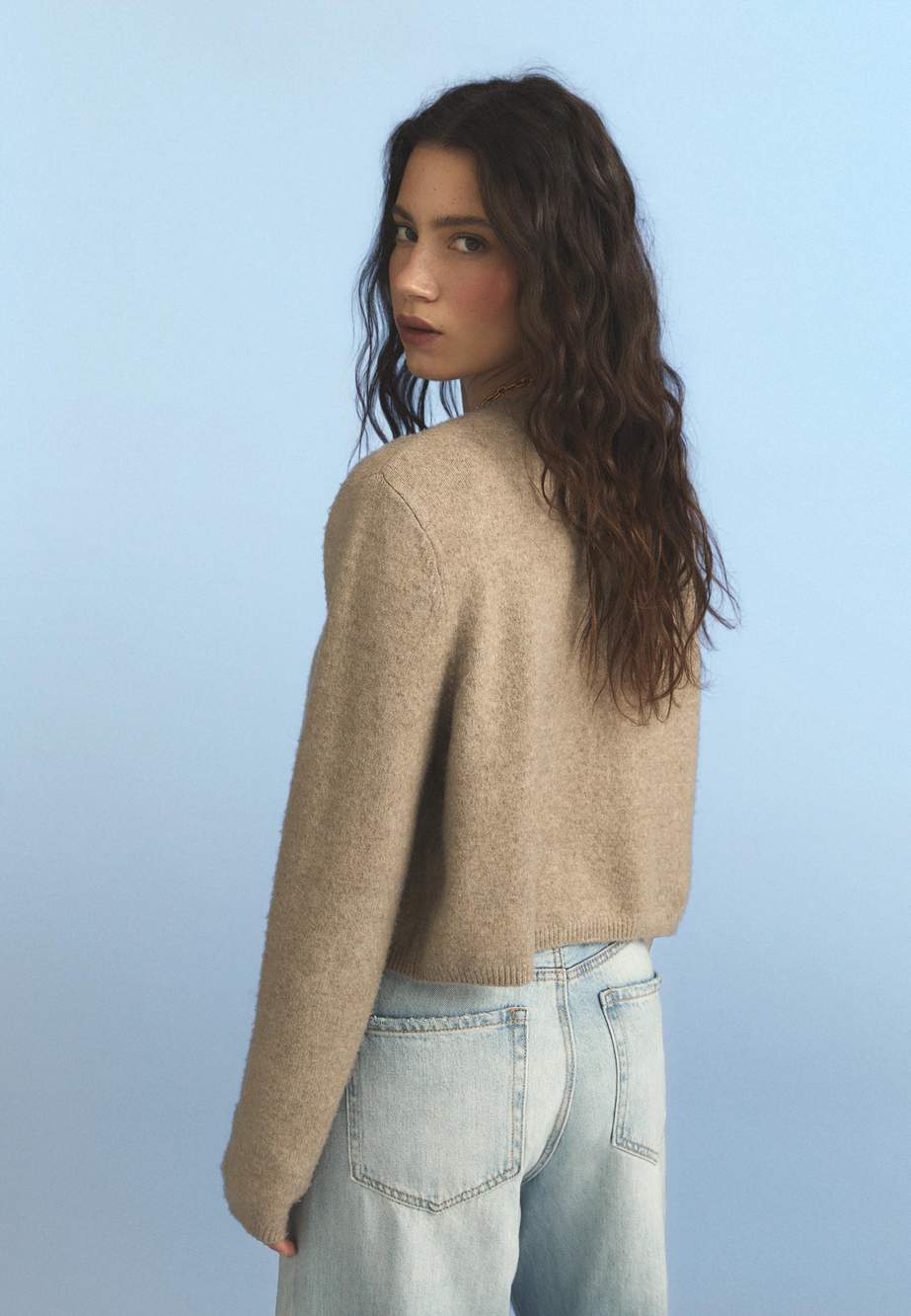 Soft-touch knit cardigan with buttons — صورة المنتج 19 من 36
