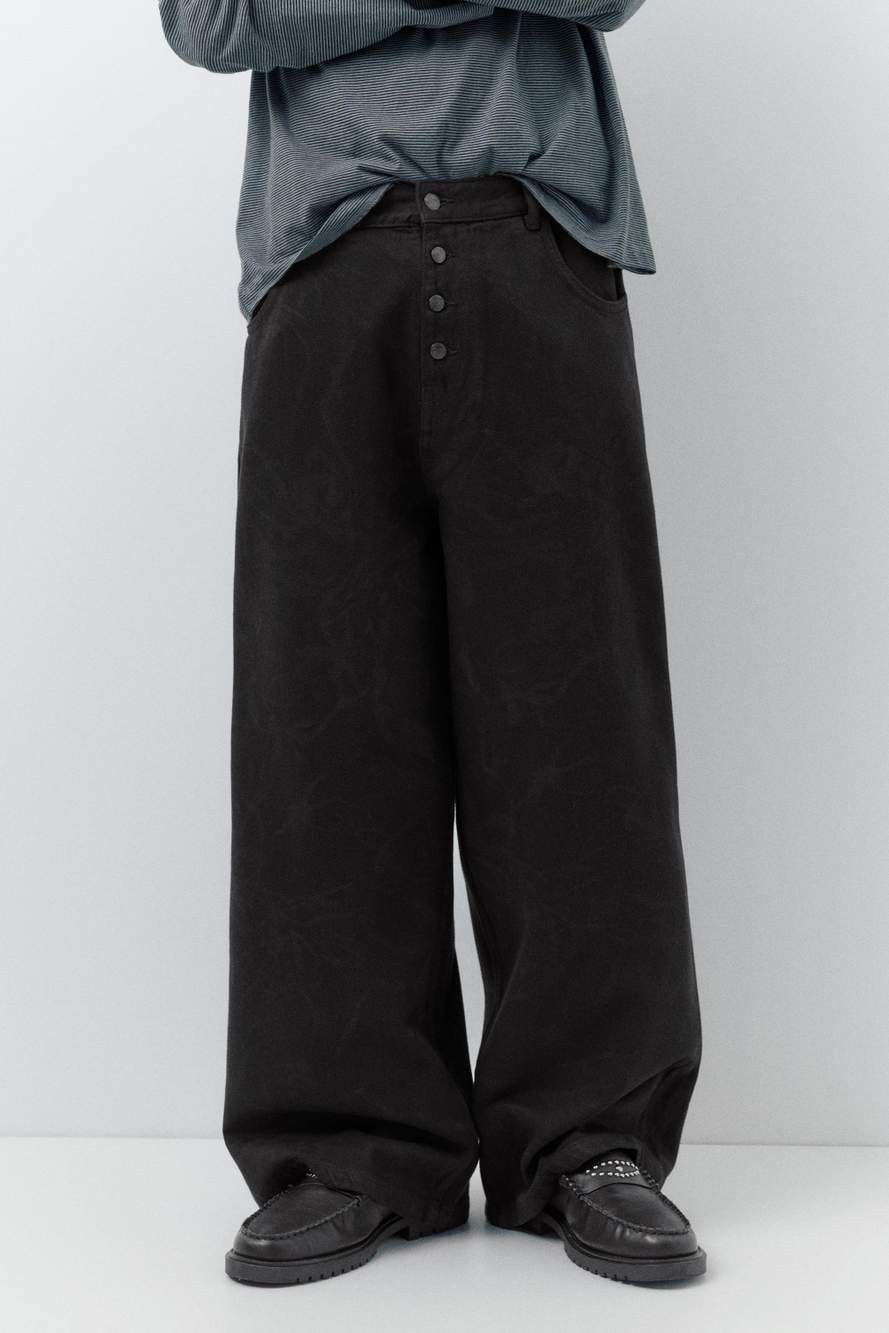 Laser print baggy jeans — صورة المنتج 4 من 25