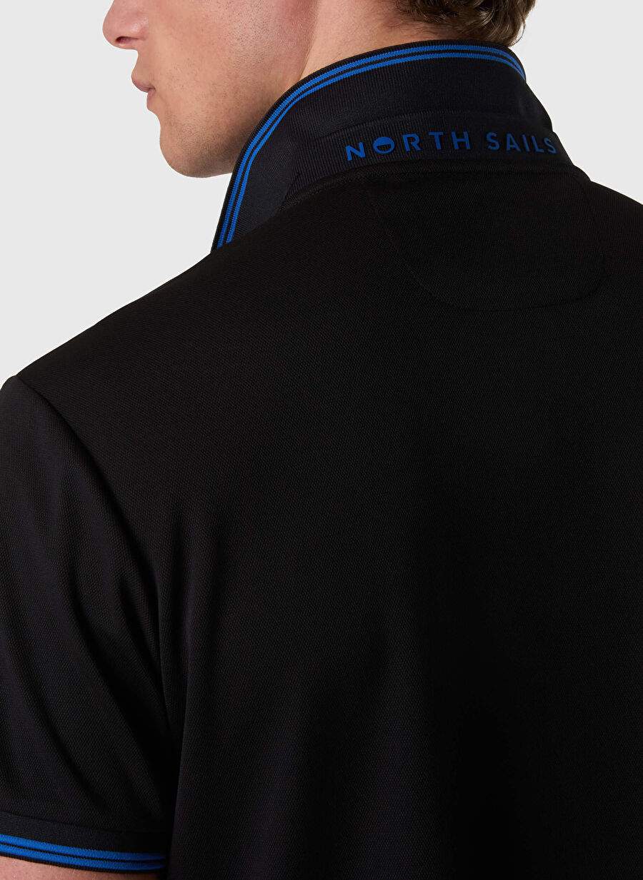 North Sails Siyah Erkek Polo T-Shirt NS0000692711 — صورة المنتج 6 من 7