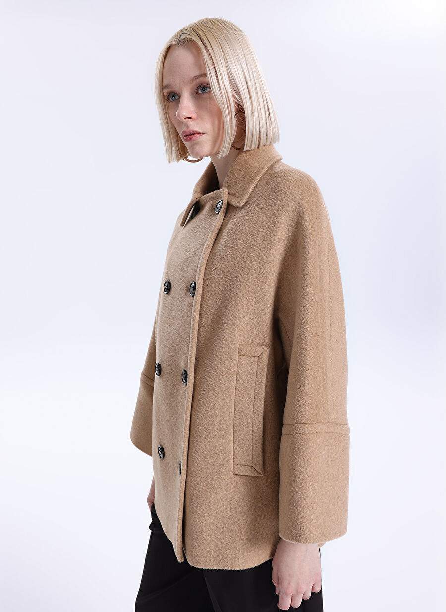 P By Paltoi Camel Woman Coat 3971 — صورة المنتج 4 من 9