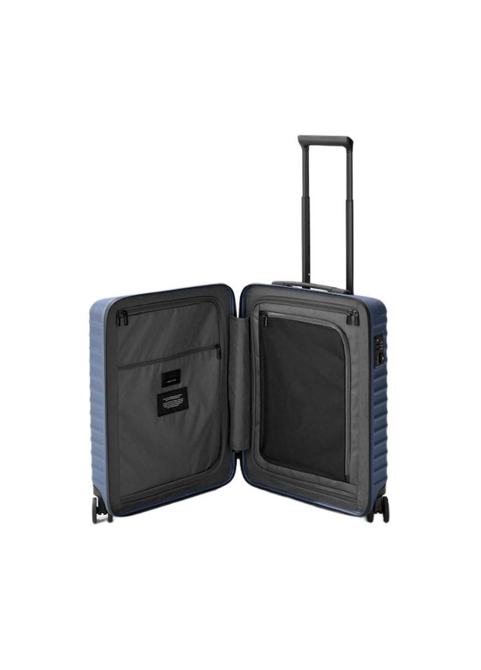 Upgrade 4 Wheel Trolley S23 Navy Blue Cabin Size Suitcase — Product image 4 of 5