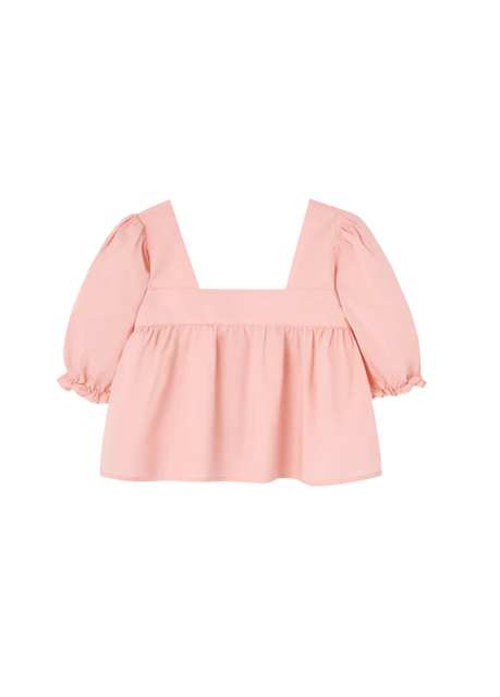 Soft Pink Mandrill Light Pink Girl Blouse