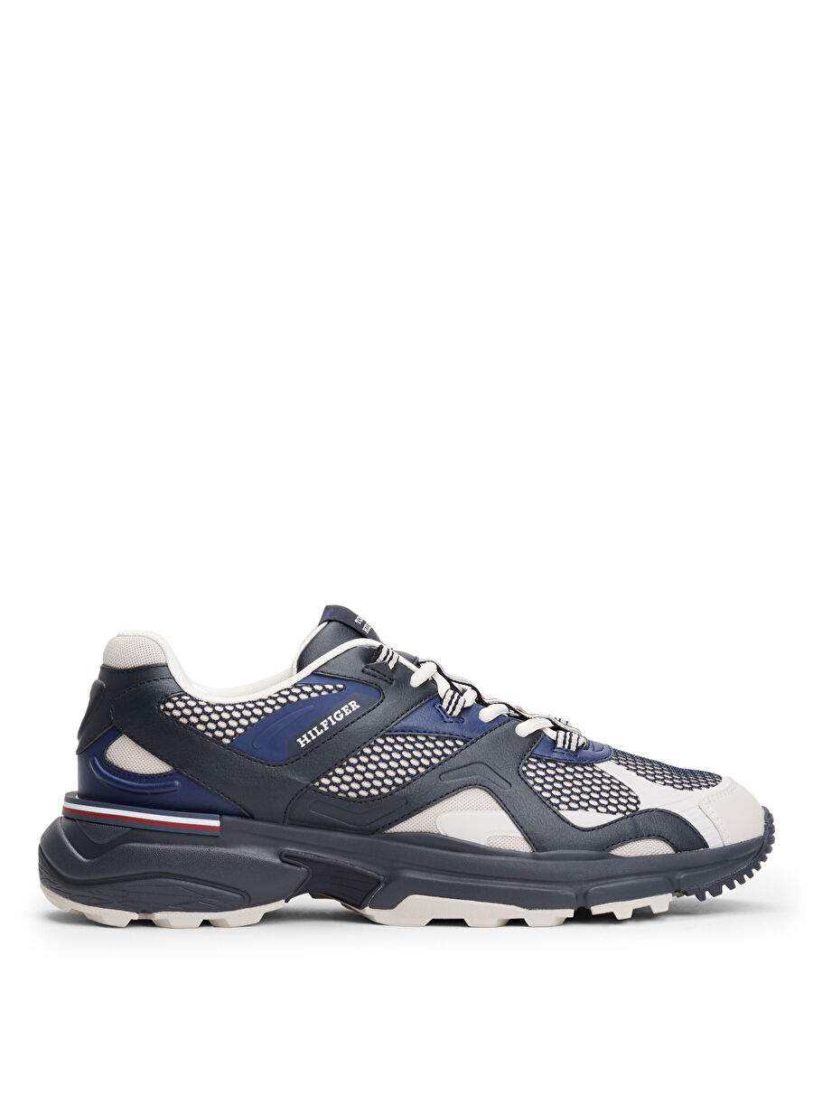 Tommy Hilfiger Beyaz Erkek Sneaker Runner Tech Mix — Product image 1 of 4