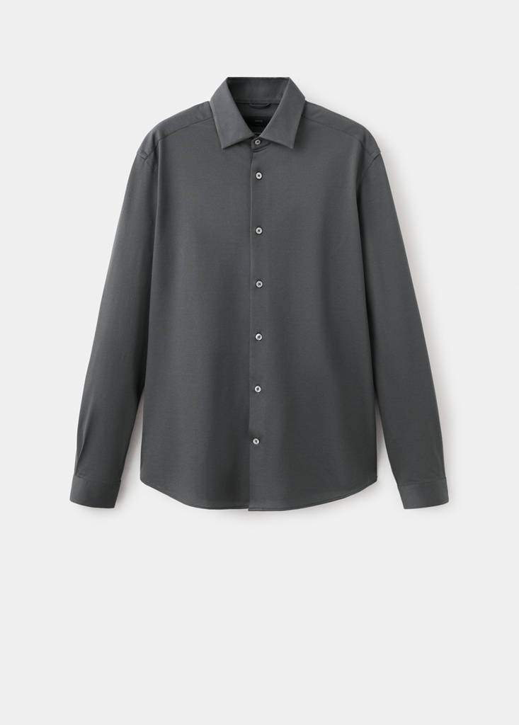 Slim fit comfort stretch non-iron cotton shirt — Product image 19 of 27