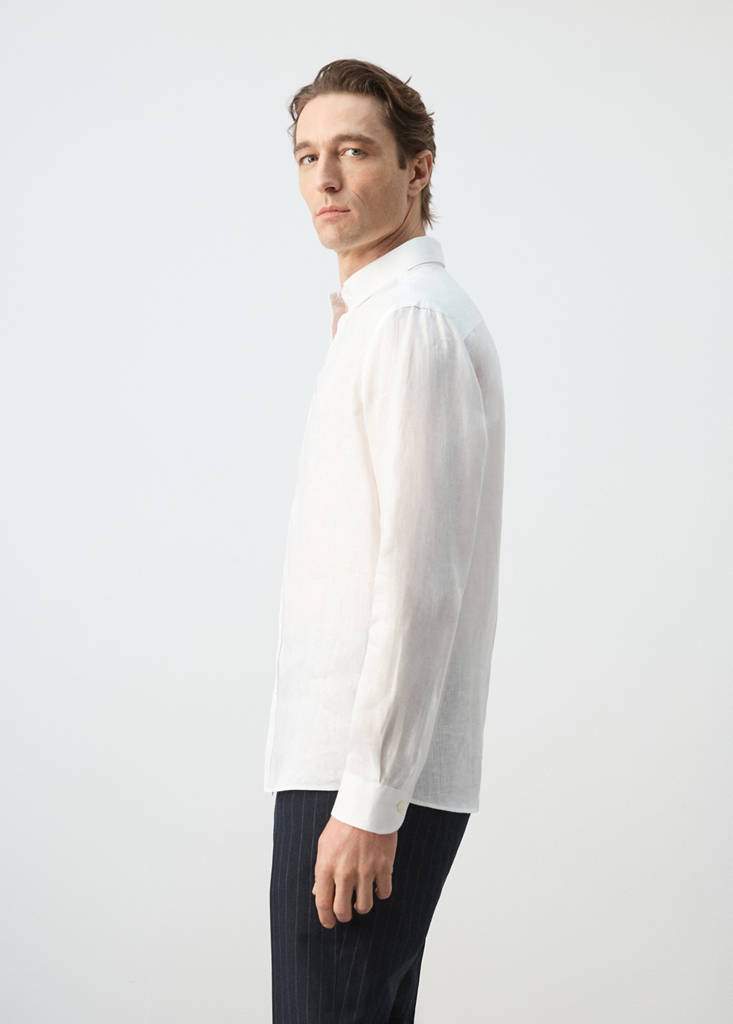 Regular-fit 100% linen shirt — Product image 15 of 30