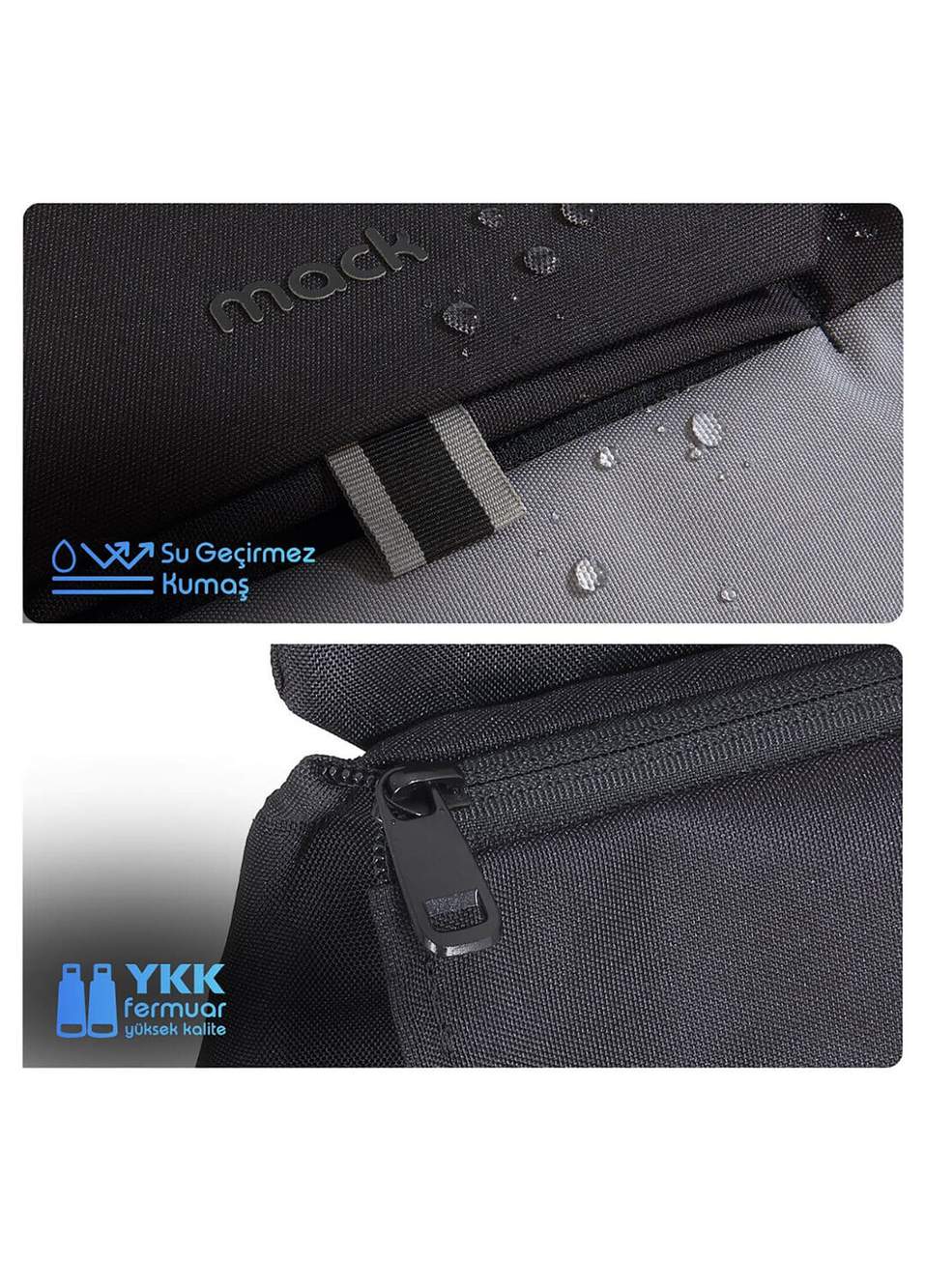 Mack MCE-1301 14.1 ZEN Eco Black Grey Unisex Backpack — Product image 4 of 8