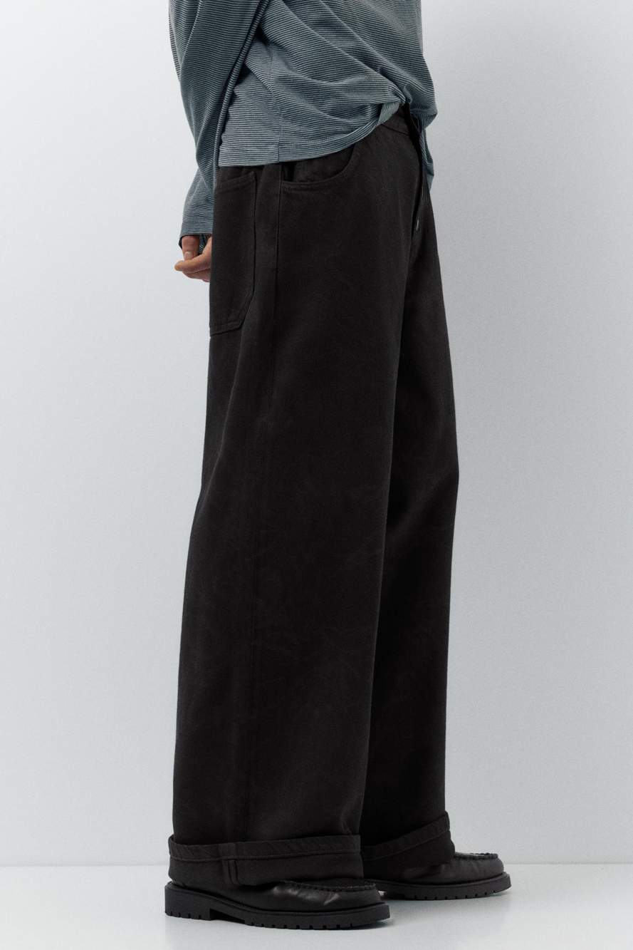 Laser print baggy jeans — صورة المنتج 5 من 25