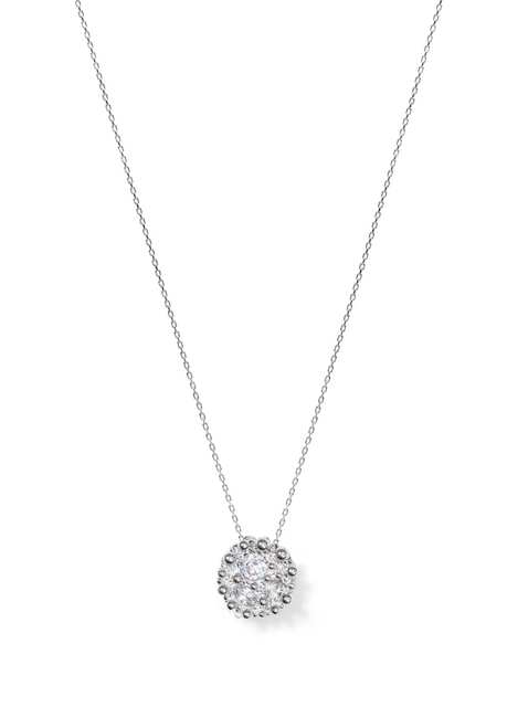 Crest Petite Halo 925 sterling Silver Women's Necklace
