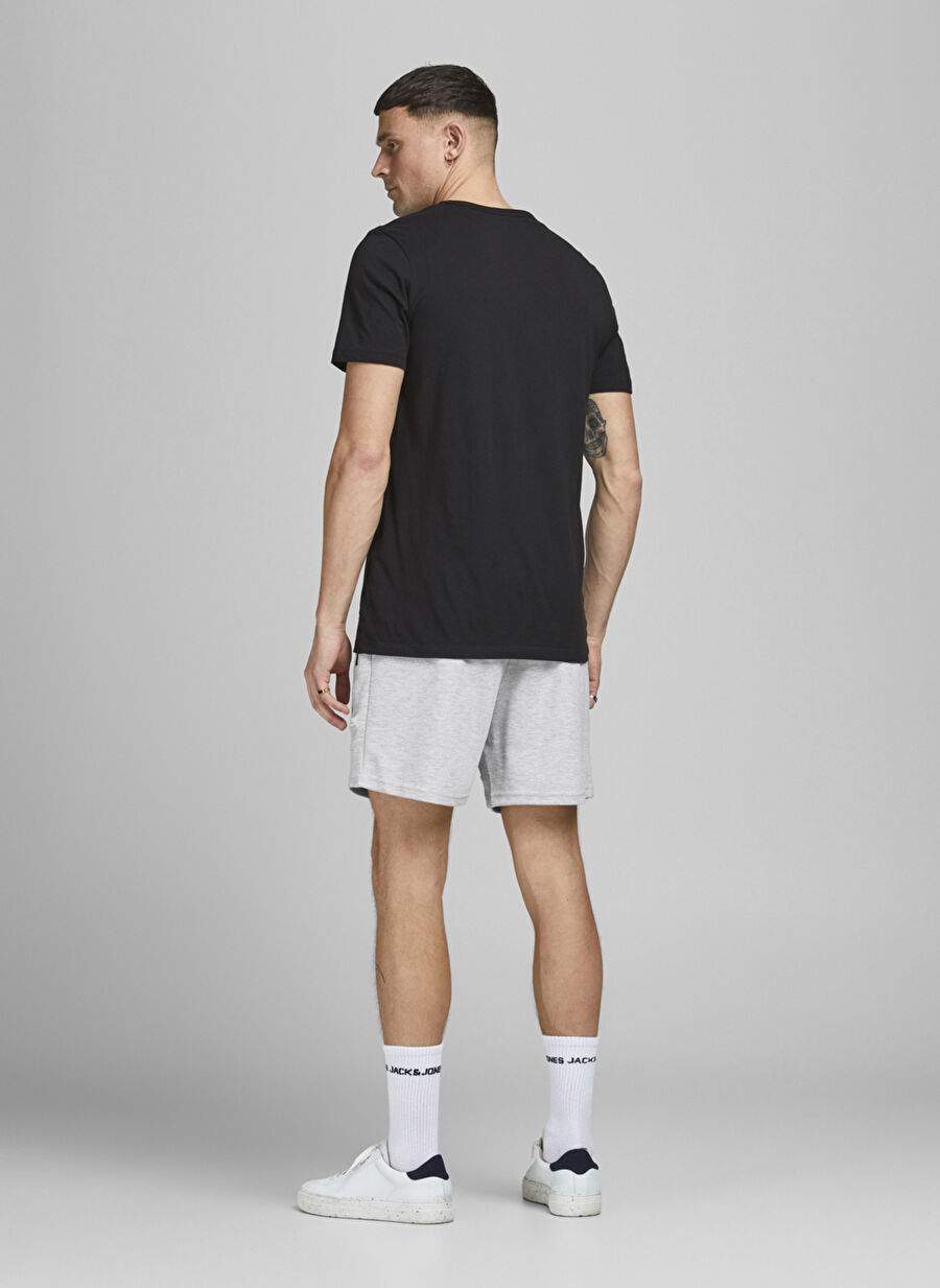 Jack & Jones 12186750_Jjiair Sweat Shorts Nb Sts Standart Kalıp Düz Açık Gri Erkek Sweat Şort — صورة المنتج 3 من 8