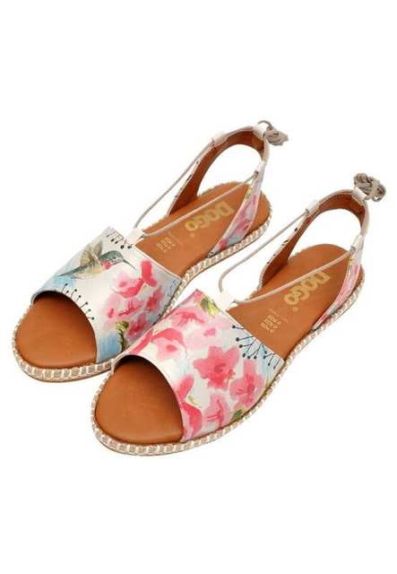Women Vegan Leather Pink Lace Up Sandals - Spread Your Wings Design