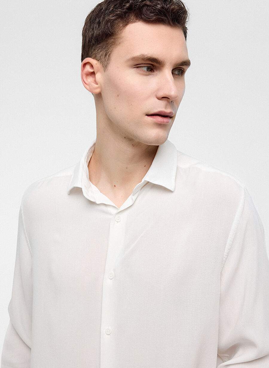 Back and Bond White Men's Regular Fit Shirt B34T20045 — Product image 4 of 9