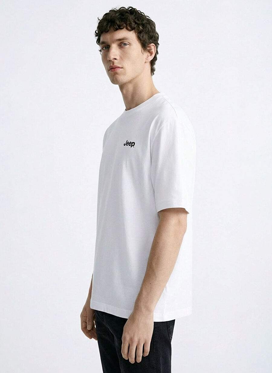 Off White Men's 100% Cotton Basic T-Shirt J4SM-TST7245 — Product image 3 of 7