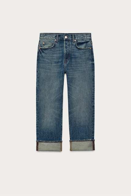 ZW COLLECTION LOW-RISE ANKLE JEANS