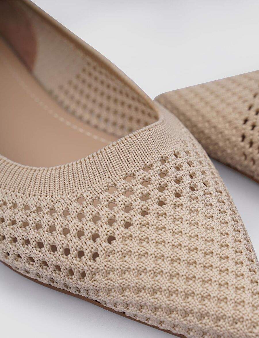 Beige Sweater Women Sivri Nose Babet — Product image 4 of 4