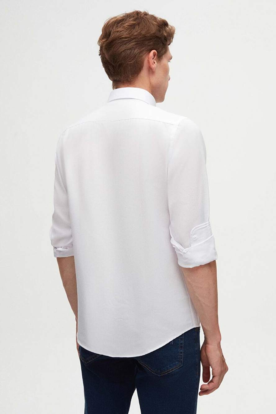Ds Groom Slim Fit White Oxford Dugmele Collar Easy To Use Naxic Detailed Cotton Golly — Product image 7 of 8