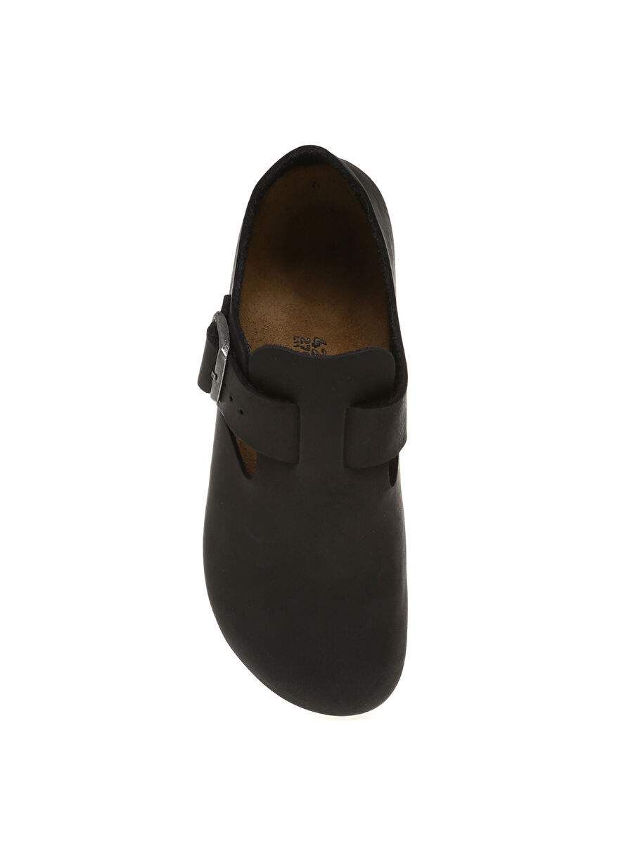 Birkenstock Black Male Leather Home Slipper 166543 LONDON FL — Product image 4 of 4