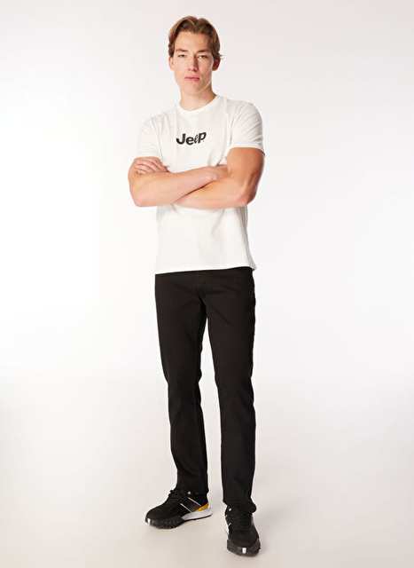 Jeep Siyah Erkek Slim Fit Duz Pantolon J4wm Pnt7310