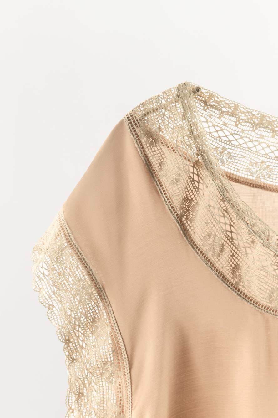 PLEATED LACE TOP — Product image 6 of 6