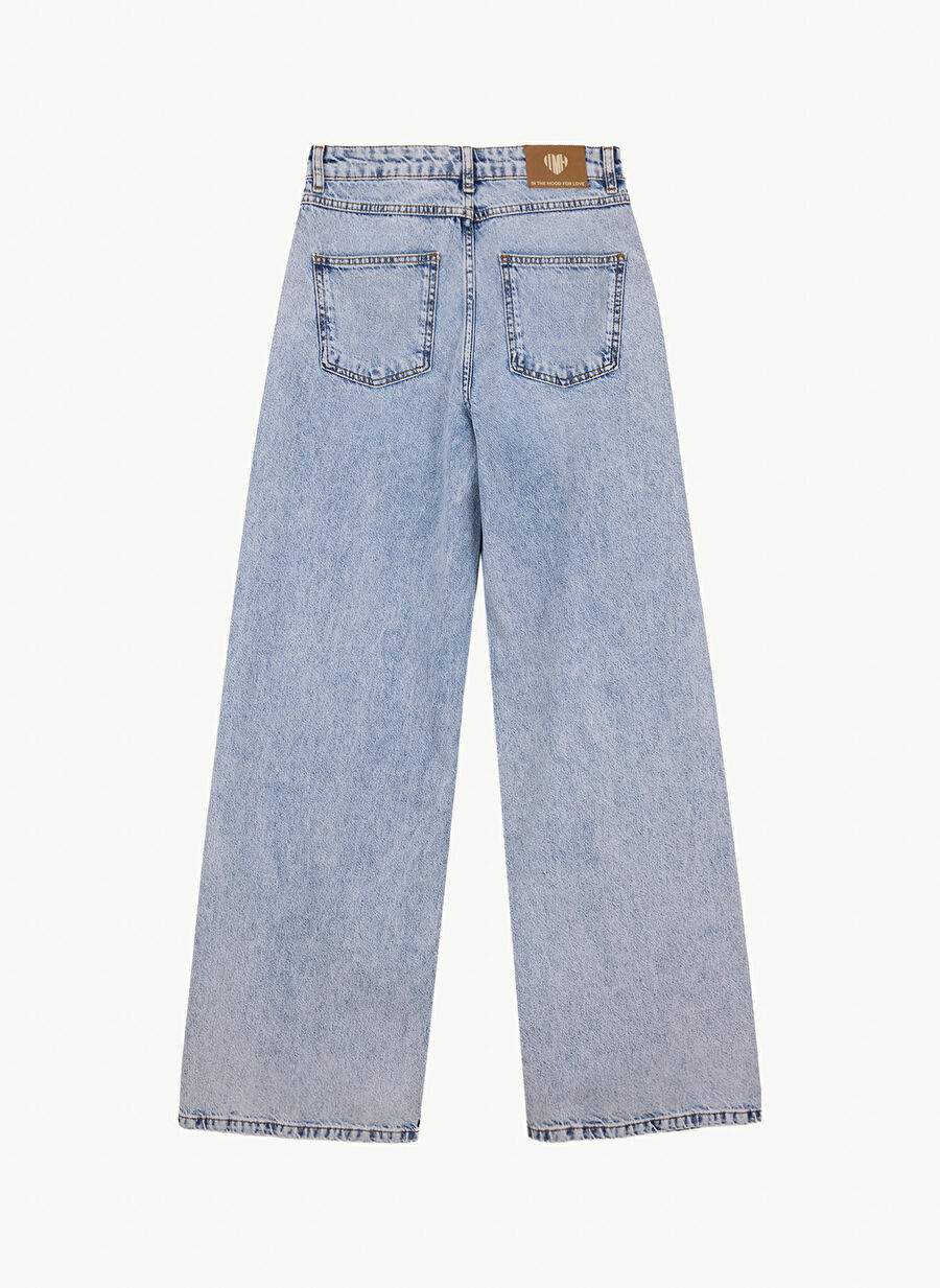 In The Mood For Love Açık İndigo Kadın Regular Fit Yıkamalı Denim Pantolon ITMFL-PNT40 — صورة المنتج 7 من 7