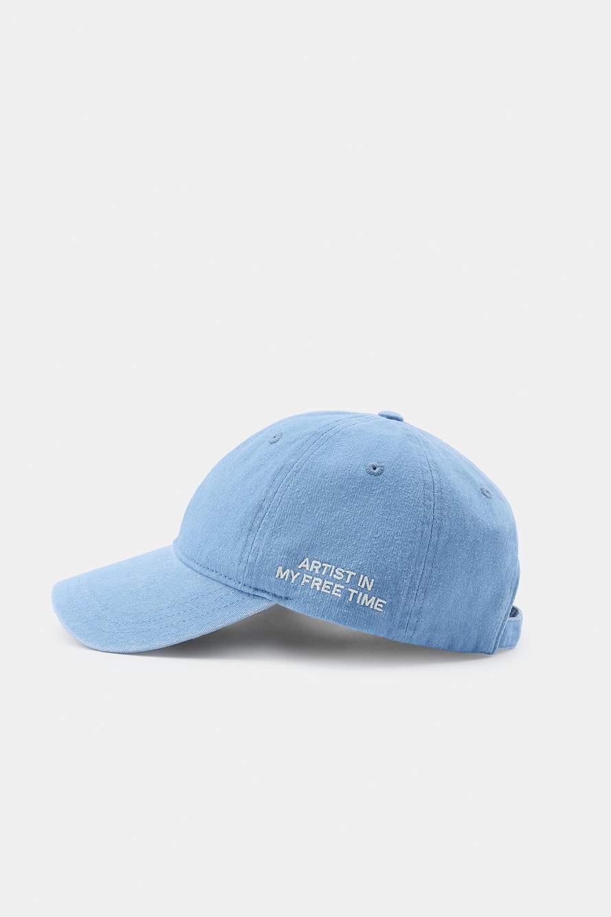 TWILL CAP WITH EMBROIDERED SLOGAN — Product image 5 of 6