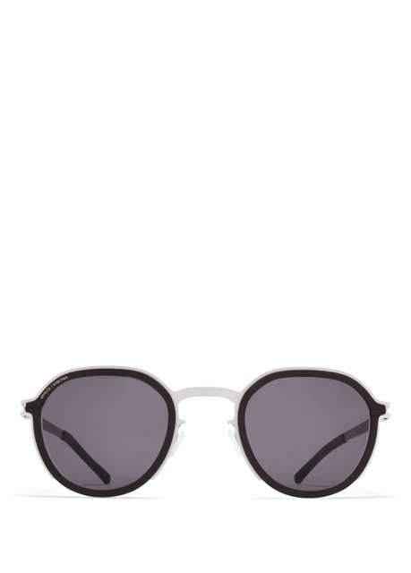 Mykita Mr001 Al1 C379 Silver Black Steel Unisex Sunglasses