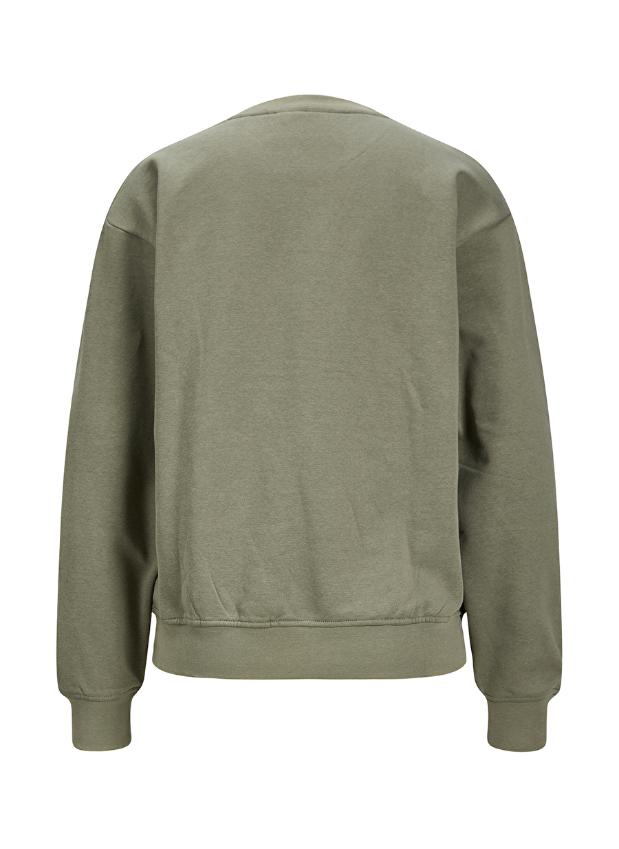 JJXX Crew Neck Printed Dark Green Women's Sweatshirt JXOHIO RLX LS CREW SWT — Product image 6 of 8