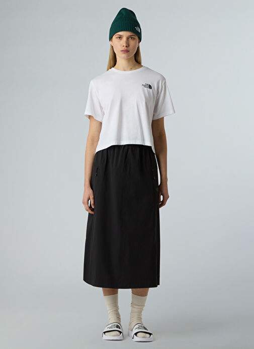 The North Face NF0A87U4FN41-W SIMPLE DOME CROPPED Beyaz Bisiklet Yaka Regular Fit Düz Kadın T-Shirt — Product image 8 of 15