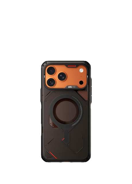iPhone 17 Pro Max Rugged Soğutma Kanallı Köşe Korumalı Zırh MagSafe Uyumlu Telefon Kılıfı