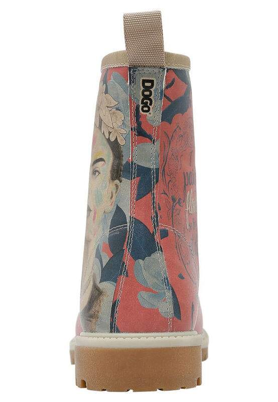 Women Vegan Leather Multicolor Long Boots - Frida Painting Frida Kahlo Design — Product image 8 of 8